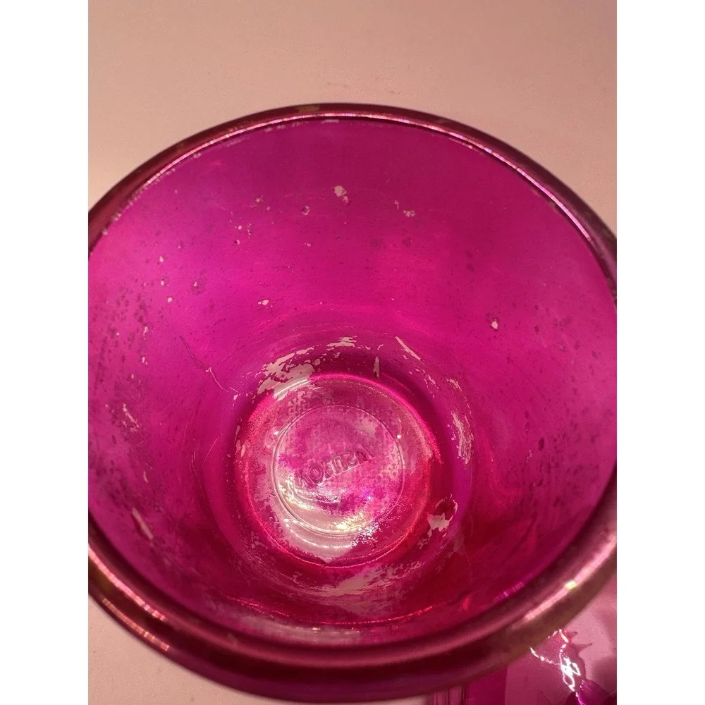 Voluspa‎ Pink Glass Apothecary Jar with Lid 6